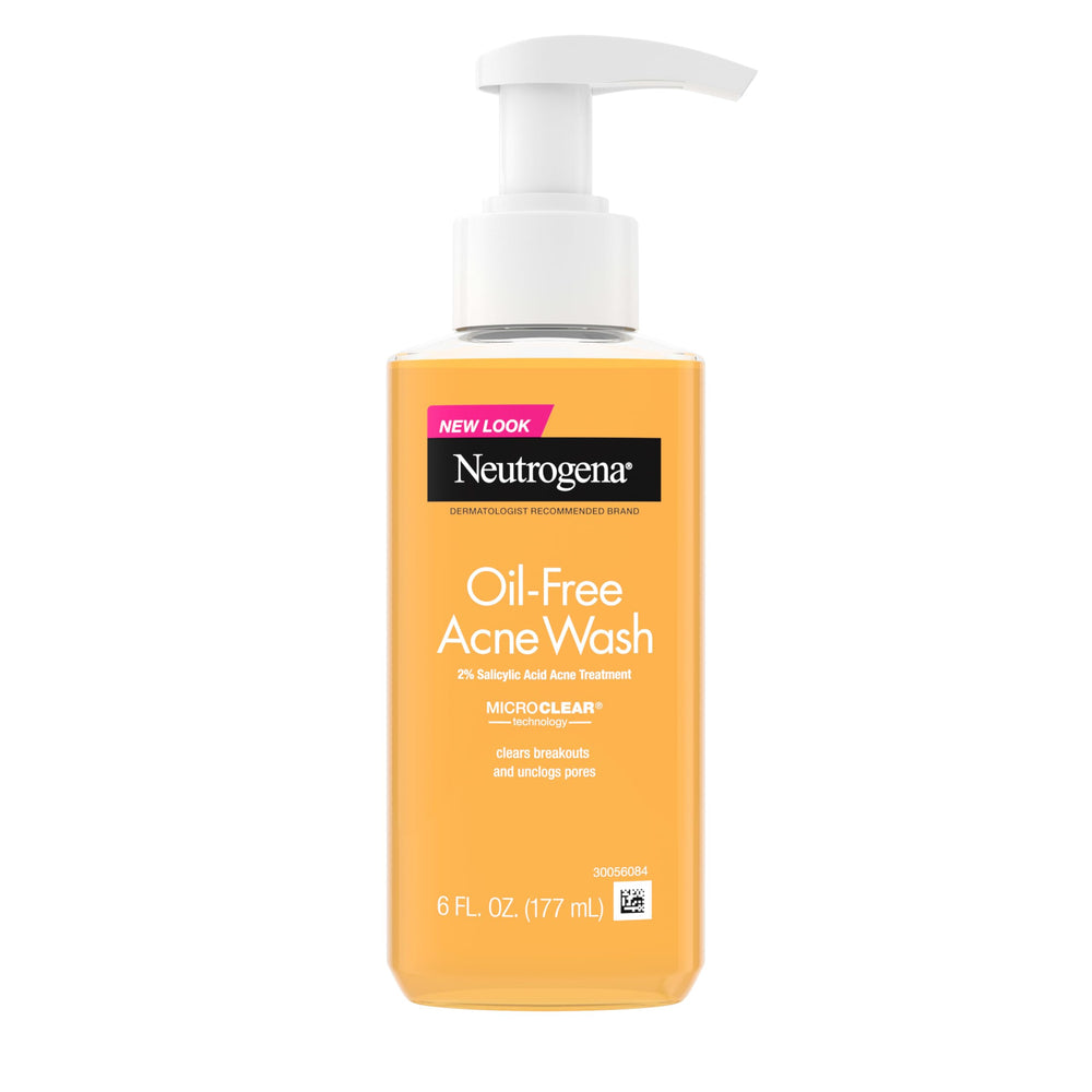 Neutrogena front packaging showing acne wash for clearer skin