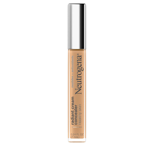 Neutrogena front packaging showing hazelnut medium shade and compact tube, easy selection