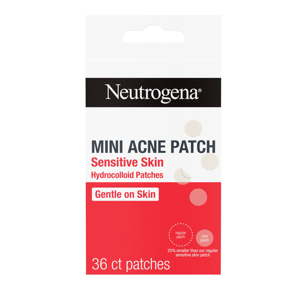 Neutrogena front packaging showing mini acne patches and pack benefit
