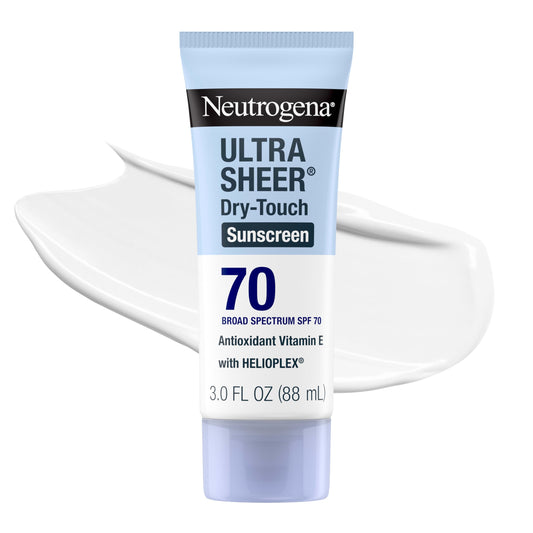 Neutrogena front packaging showing SPF 70 and matte finish benefit