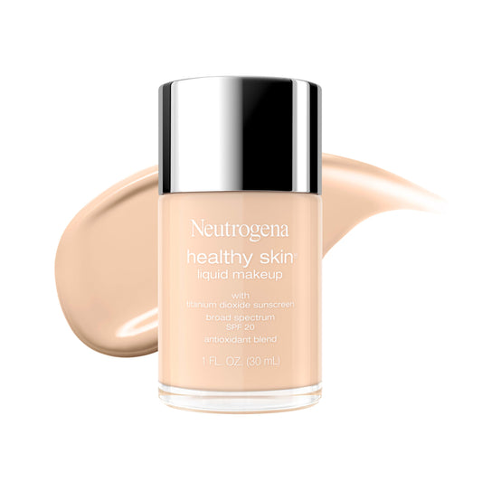 Neutrogena front packaging showing bottle and shade name, communicates reliable daily coverage