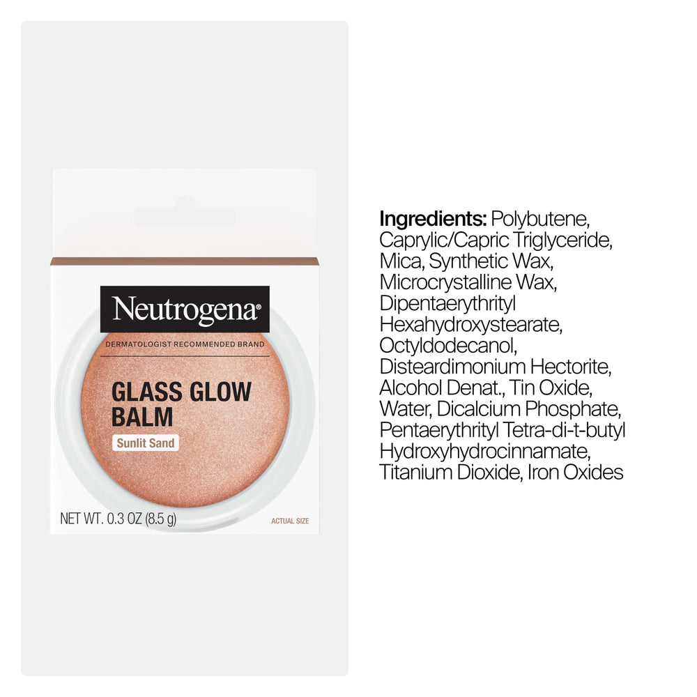 neutrogena flatlay with makeup bag demonstrating compact size and on-the-go touch-up benefit