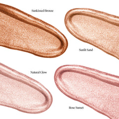 Neutrogena on cheek in lifestyle shot highlighting natural radiance
