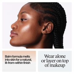 Neutrogena swatch on skin demonstrating rosy luminous finish