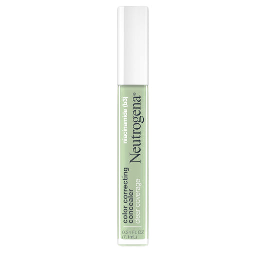 Neutrogena green concealer front packaging showing compact tube and branding benefits