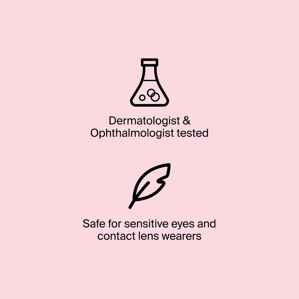 Neutrogena side-by-side before and after showing visible lash lengthening