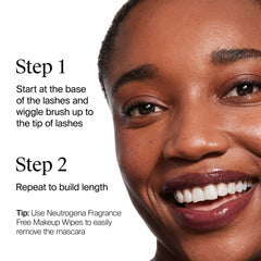 Neutrogena travel-size tube in hand demonstrating convenient portability