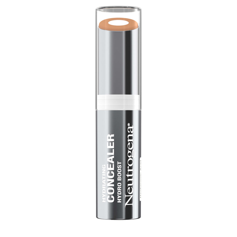 Neutrogena concealer stick twisted up to show product tip, easy application