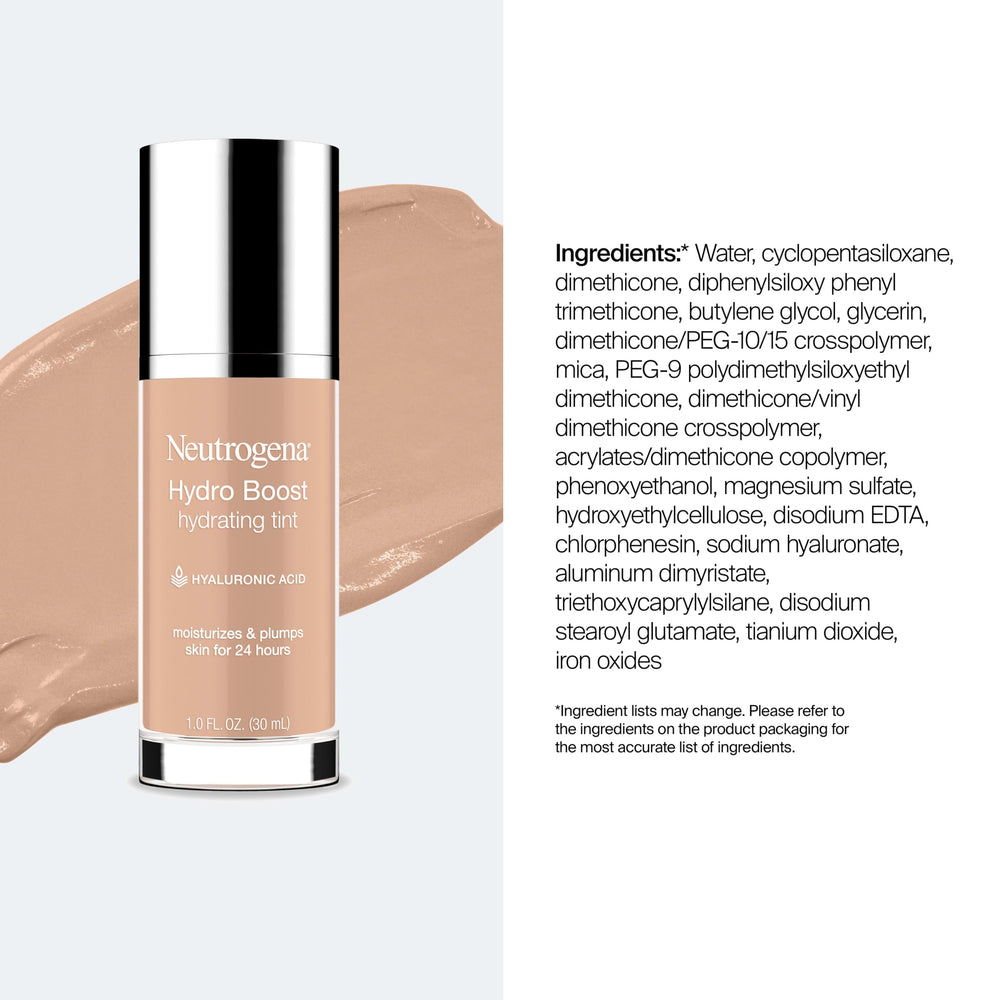 Neutrogena tint used in morning routine for hydrated, dewy finish