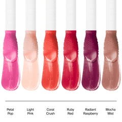 Neutrogena texture swipe of Coral Crush showing sheer tint and hydrating finish