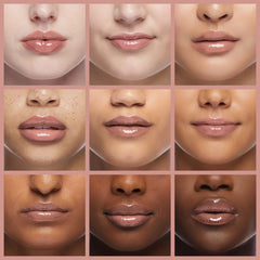 Neutrogena Hydro Boost lips before and after showing softer, glossier finish