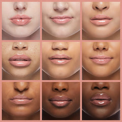 Neutrogena close-up lips wearing Ballet Pink showing luminous hydration
