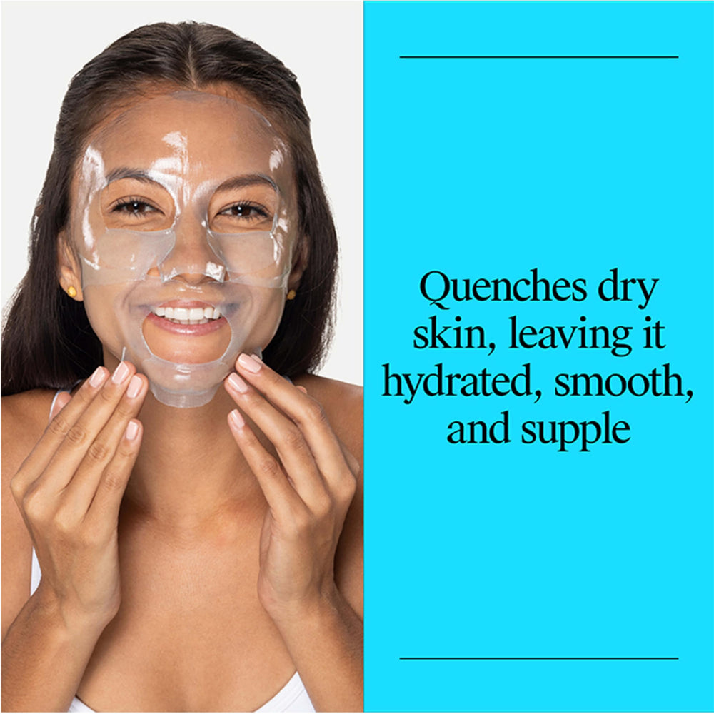 Neutrogena unfolded hydrogel mask emphasizing full-face coverage