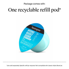 Neutrogena pod top lid close-up with peel tab for simple replacement benefit