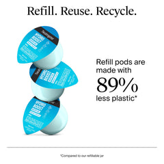 Neutrogena refill pod locked into recyclable glass jar to reduce plastic waste