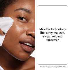 Neutrogena Hydro Boost wipe dissolving waterproof mascara to show effective makeup removal