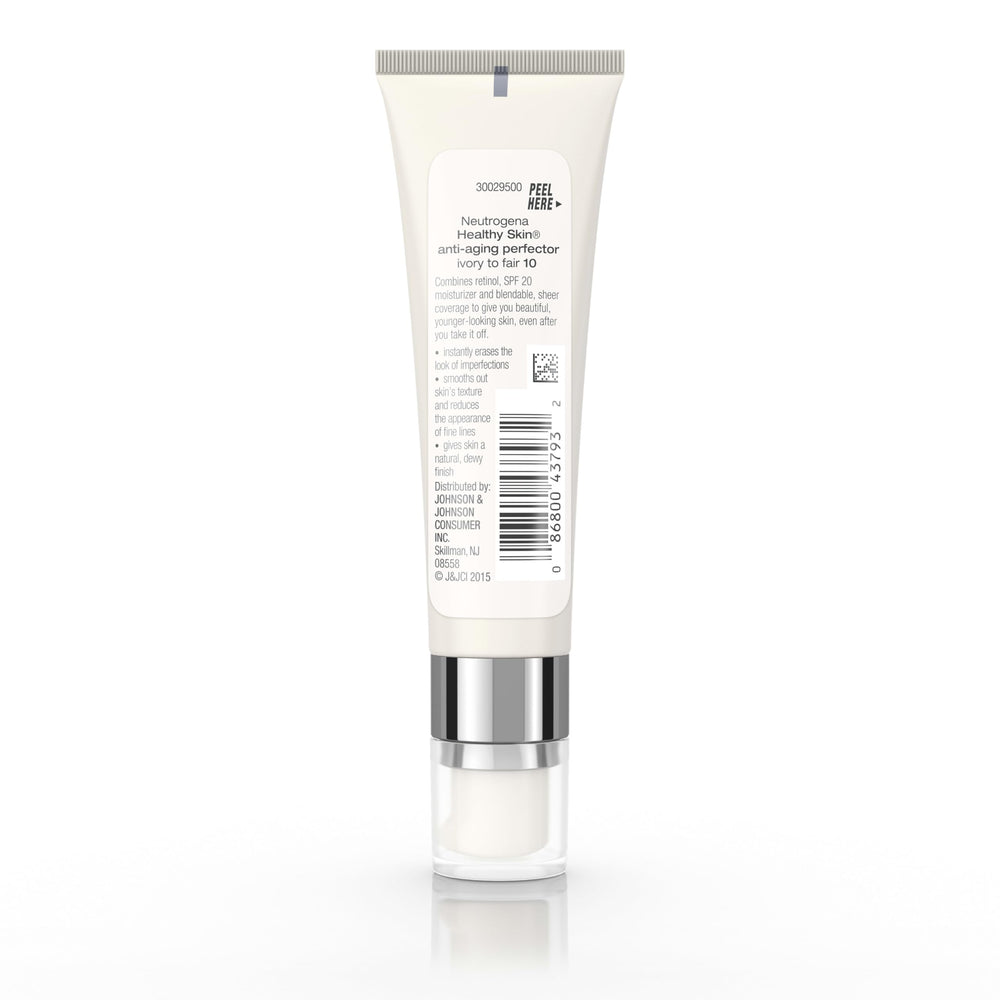 Neutrogena on vanity illustrating travel-ready tube for on-the-go use