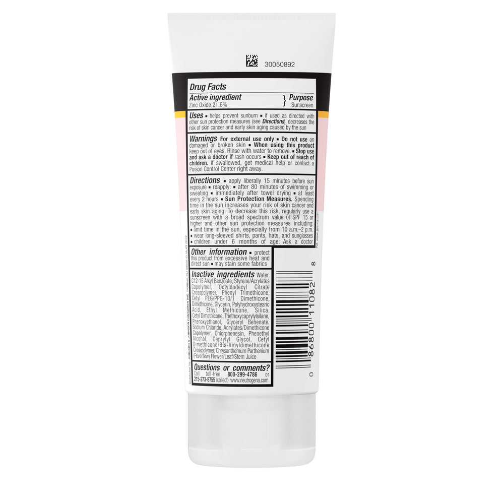 Neutrogena label with National Eczema Association seal for sensitive skin