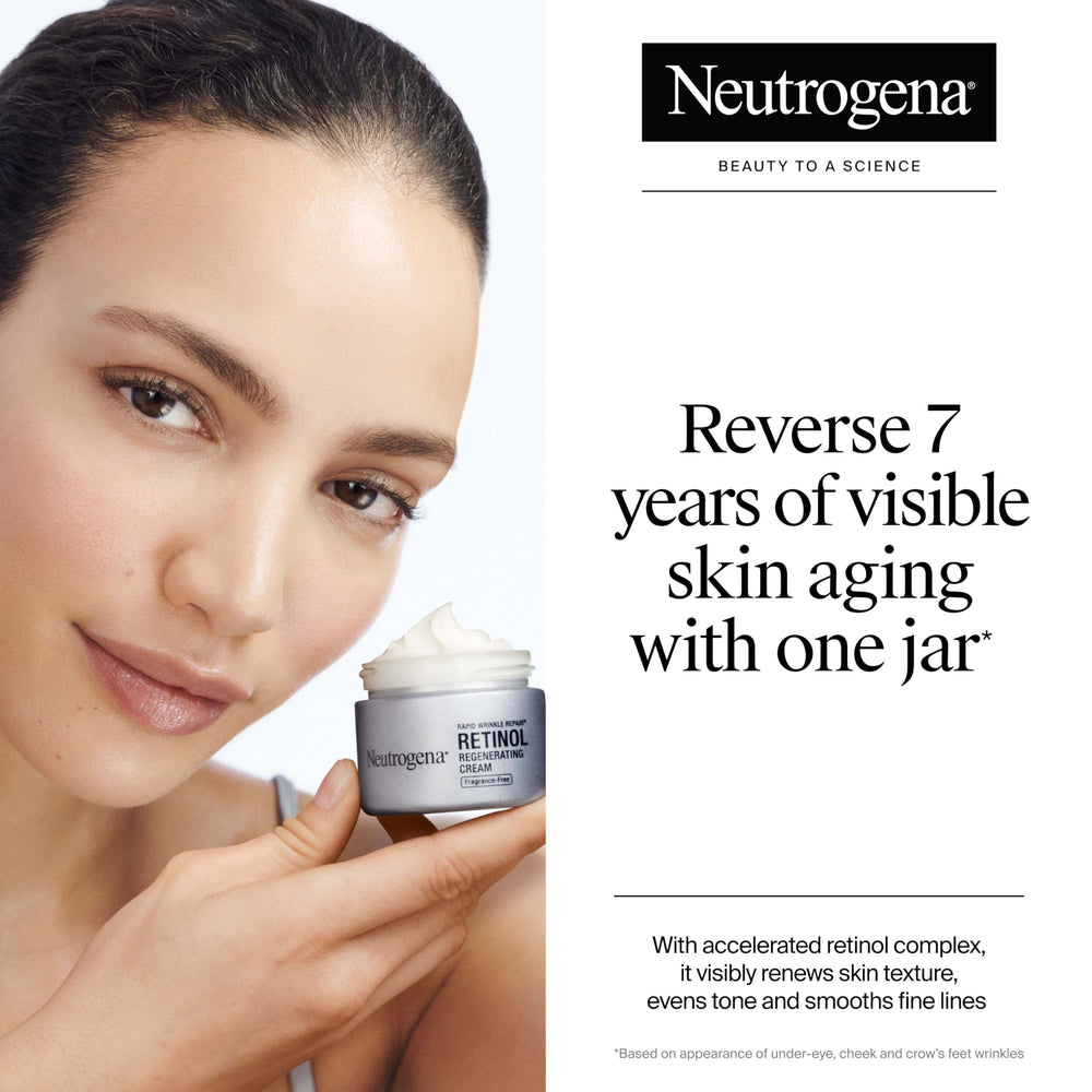 Neutrogena jar open showing cream texture and hydration boost