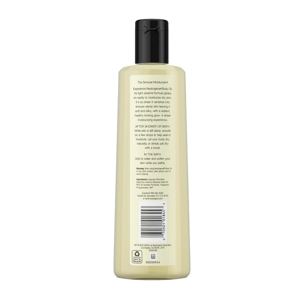 Neutrogena label close-up showing product information for informed choice