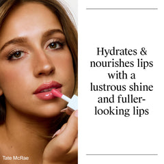 Neutrogena texture of lip oil on hand showing glossy finish and hydration feel