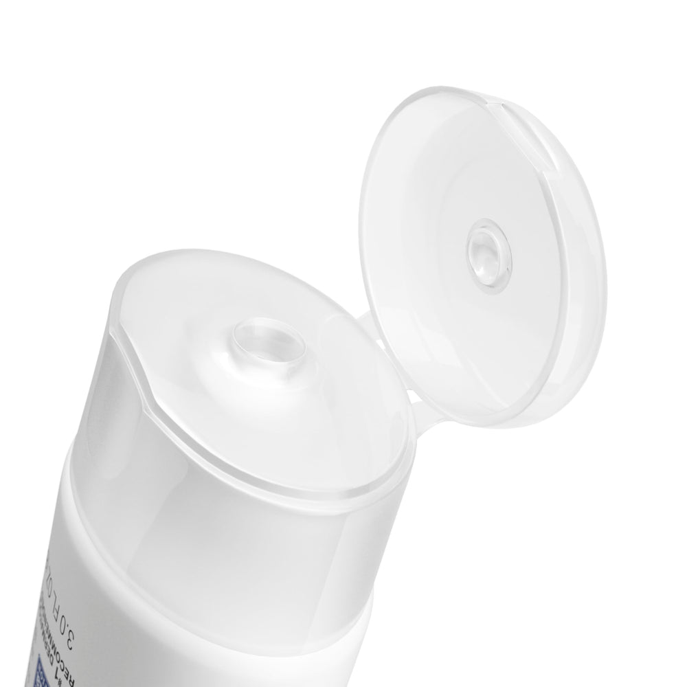 Neutrogena bottle by poolside illustrating water-resistant outdoor protection