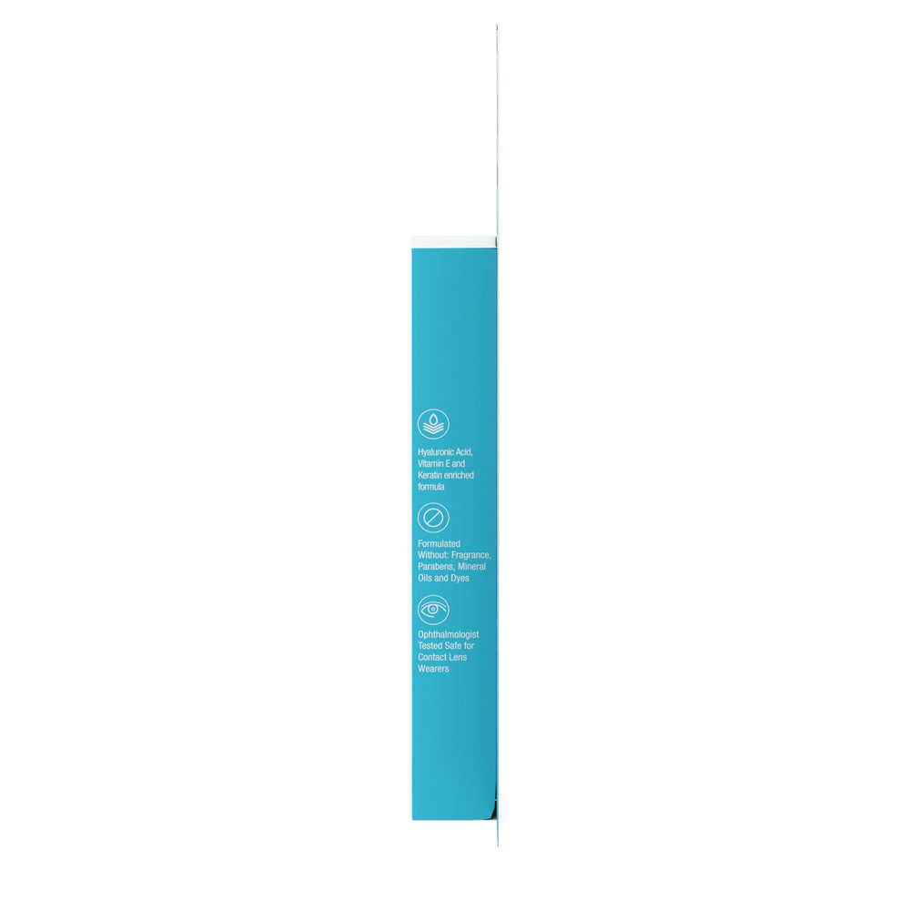 Neutrogena mascara held in hand to show compact 0.21 oz size and travel convenience