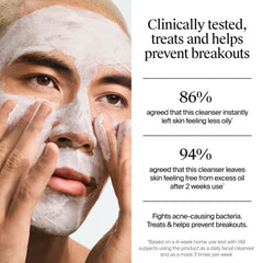 Neutrogena mask applied on cheek showing targeted treatment