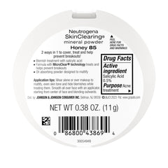 Neutrogena packaging label close-up showing formulation details and ingredient clarity