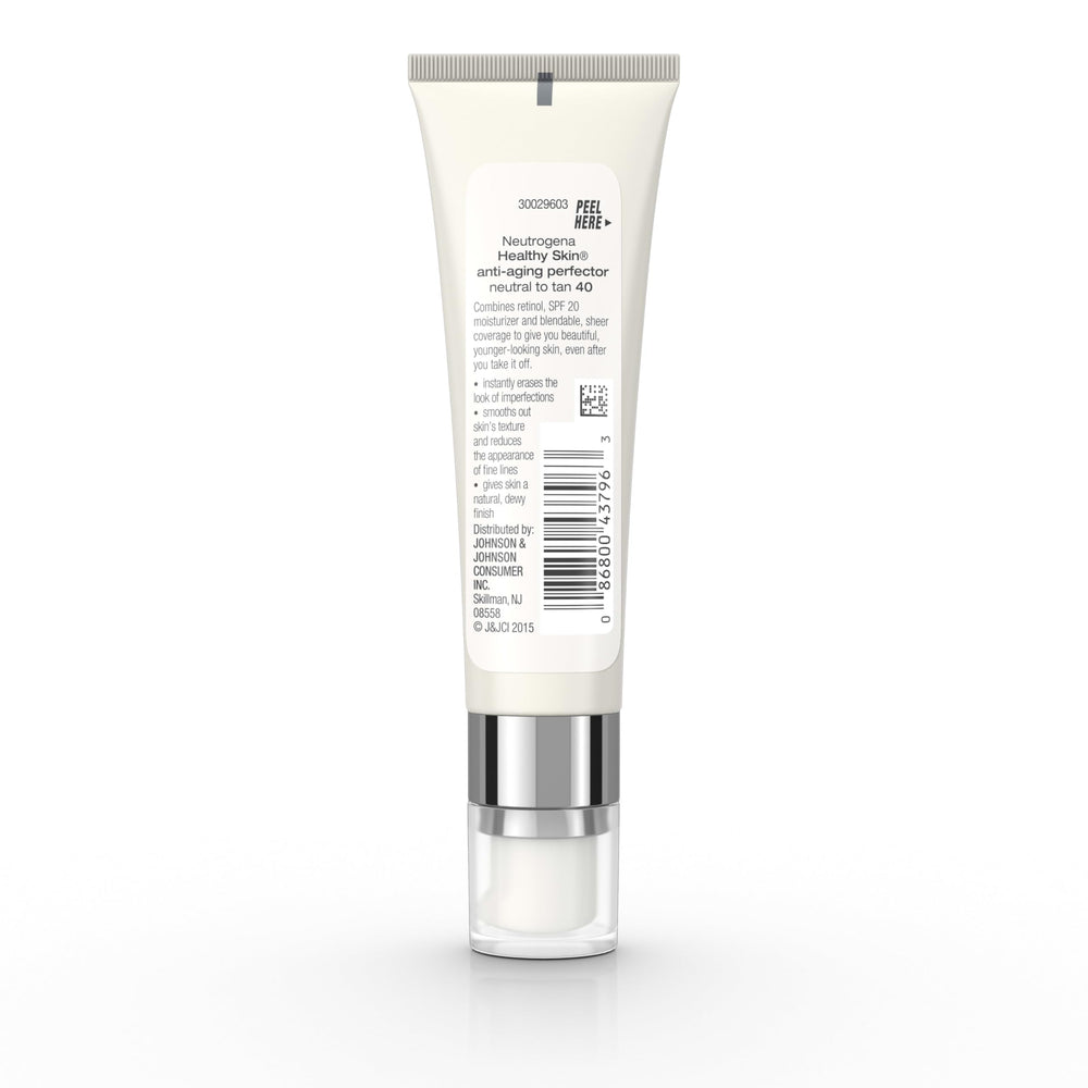 Neutrogena packaging label highlighting SPF 20 protection benefit