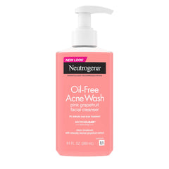 Neutrogena bottle front view showing label and clear benefit for clearer skin