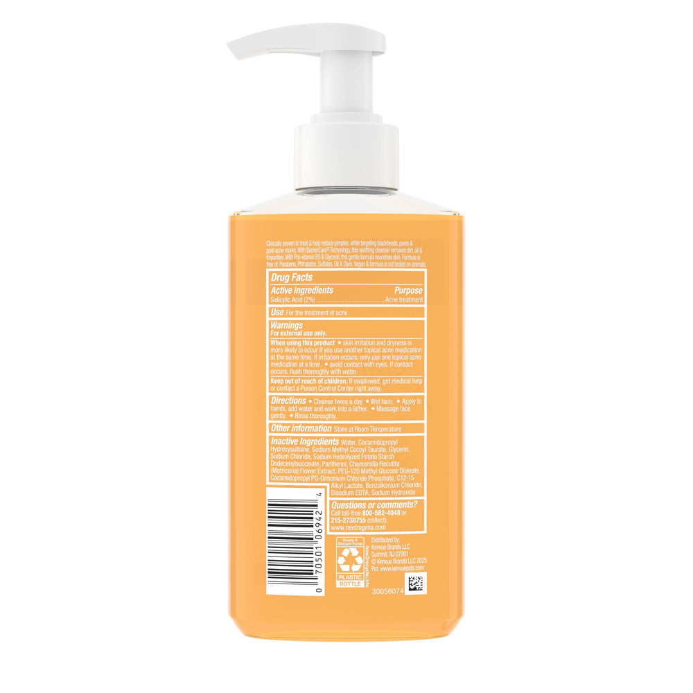 Neutrogena pore visual illustration showing cleansing action and unclogging benefit: deep pore reach