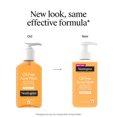 Neutrogena pump dispense texture closeup showing gel clarity and gentle feel benefit: visible consistency