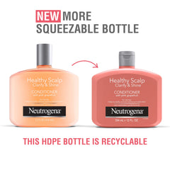 Neutrogena conditioner texture on hand demonstrating smooth, lightweight feel and easy spread