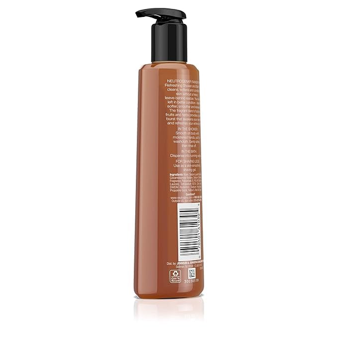 Neutrogena Rainbath cap and pour spout detail showing spill-free pouring benefit