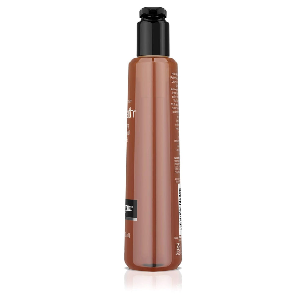 Neutrogena Rainbath alongside common items showing 8.5 oz travel-friendly benefit