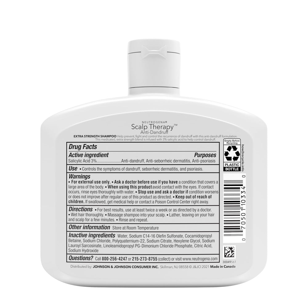 Neutrogena in bathroom setting showing daily routine and clean scalp benefit