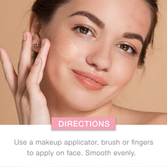 Neutrogena swatch strip showing Classic Ivory shade match benefit