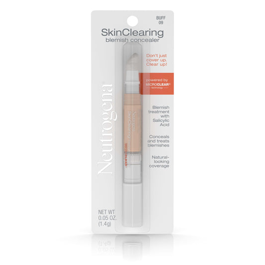 Neutrogena concealer front pouch showing compact treatment coverage benefit