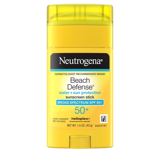 Neutrogena sunscreen stick front packaging showing SPF 50 protection
