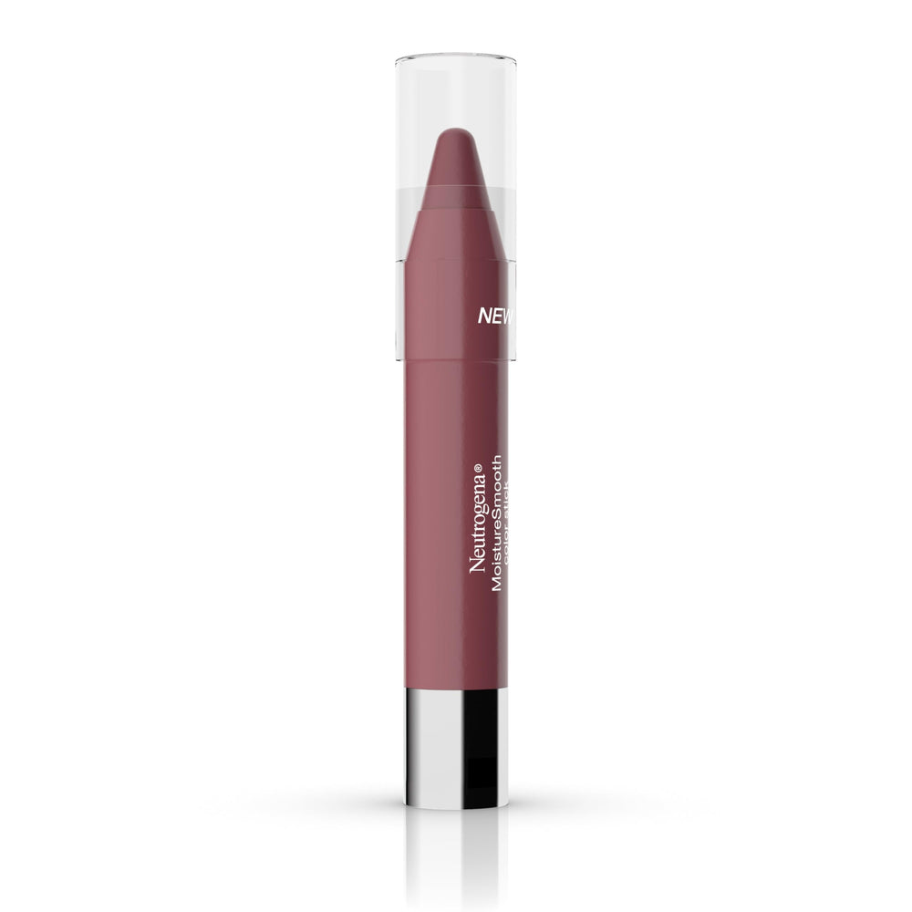Neutrogena swatch of 120 Berry Brown showing true color payoff and sheen