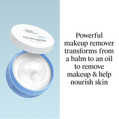 Neutrogena texture close-up of balm melting to oil highlighting smooth application benefit