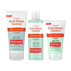 Neutrogena ingredient display with green tea and cucumber extracts for soothing