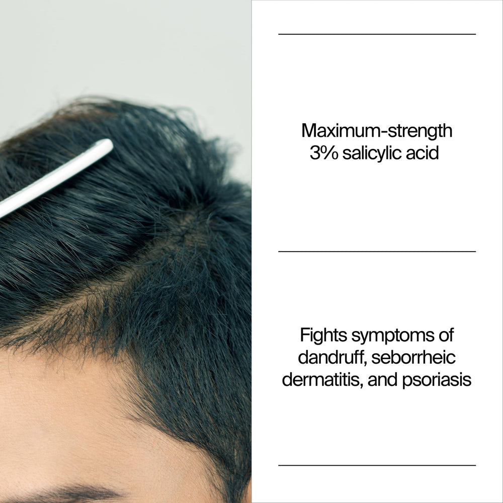 Neutrogena T/Sal foam lather on scalp demonstrating effective cleansing