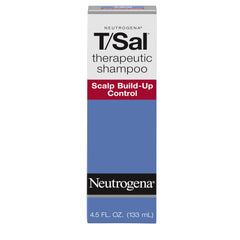 Neutrogena T/Sal front bottle view showing product for clear scalp