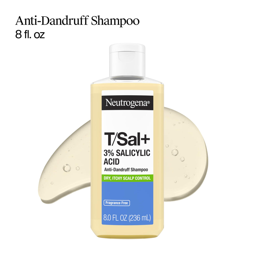 Neutrogena T/Sal+ back label close-up listing active ingredients