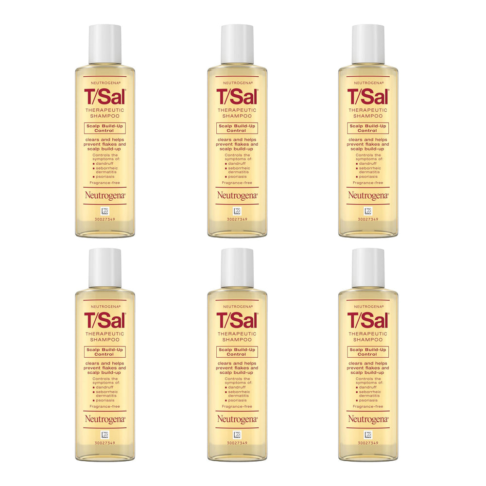 Neutrogena T/Sal texture pouring to show consistency and gentle cleanse