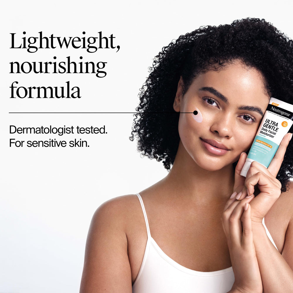 Neutrogena cream texture on spatula demonstrating lightweight feel