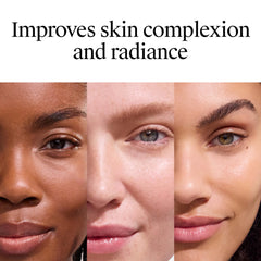 Neutrogena gel dispensed on hand demonstrating invisible, clear coverage benefit
