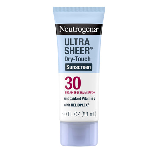Neutrogena front tube showing SPF 30 for fast protection